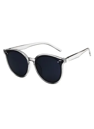 Classic Round Sunglasses for Women Men, Retro Vintage Large Plastic Frame, UV400 Protection, High-Quality Materials, Perfect All-Rounder for Outdoor Activities, Gift Package Included 