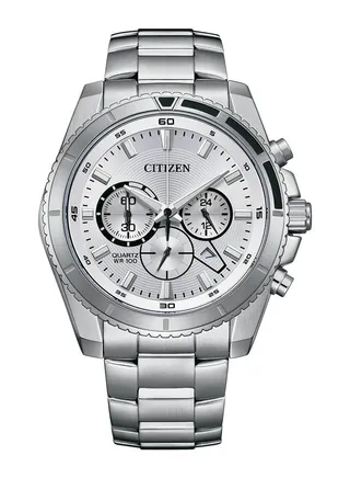 Men's Analog Round Shape Stainless Steel Wrist Watch AN8200-50A - 46.4 Mm 