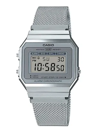 Vintage Series Stainless Steel Digital Wrist Watch A-700WM-7ADF Silver 