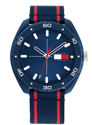 Men Analog Round Shape Nylon Wrist Watch 44 mm 
