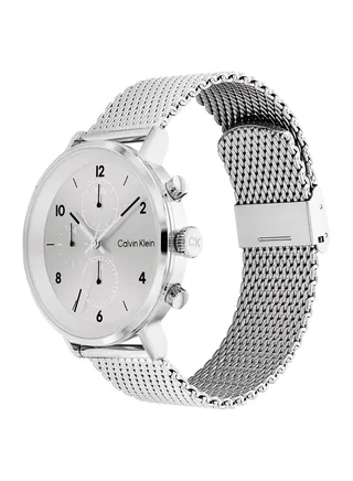 Stainless Steel Analog Round Waterproof Wrist Watch 25200107 
