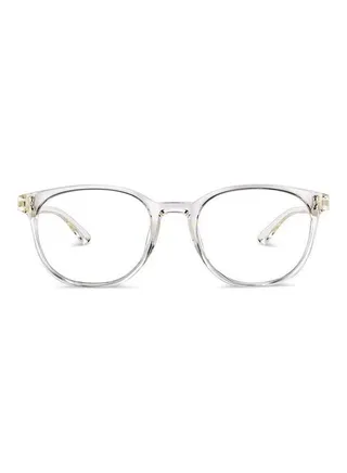 Zero Power Bluecut & Antiglare Round Shape Computer Eyeglasses LB E14271 - Lens Size: 52mm - Transparent 