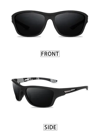 Polarized Sunglasses 2Pcs Trendy Sport Polarized Colorful Film Series Glasses Dustproof Mirror Cycling Mirror for Men Fishing Cycling Baseball Running Driving Sun Glasses 100% UV Protection 