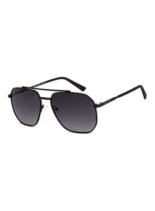 Unisex Polarized Rectangular Sunglasses - VC S12593 - Lens Size: 58Mm 