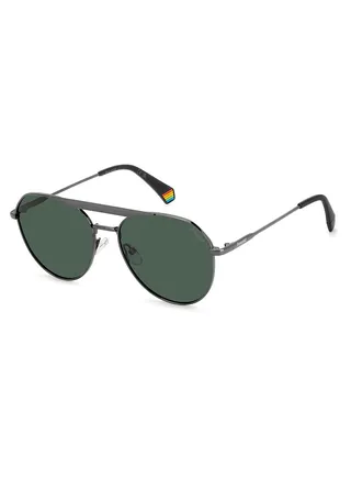 Unisex Polarized Pilot Sunglasses - Pld 6211/S/X Grey Millimeter - Lens Size: 57 Mm 
