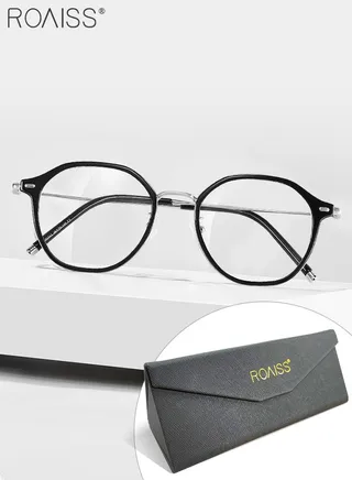 Blue Light Blocking Glasses Blue Light Filter Computer Reading Gaming TV Phones Round Eyeglasses Fashion Anti Eyestrain Headache Eyewear for Women Men 