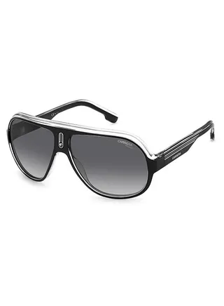 Men's UV Protection Aviator Sunglasses - Speedway/N Blck Whte 63 - Lens Size 63 Mm 