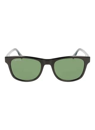 Full Rim Injected Modified Rectangle Sunglasses L969S 5420 (001) Black 