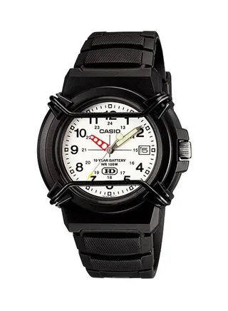 Men's Resin Analog Wrist Watch HDA-600B-7BVDF - 41 mm - Black 