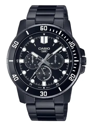 Men's Quartz Analog Water Resistant Stainless Steel Watch MTP-VD300B-1EUDF 