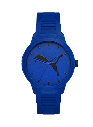 Reset V2 Silicone Strap Analog Wrist Watch for Men PU P5014-43mm 