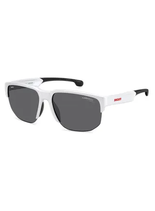 Men's UV Protection Rectangular Sunglasses - Carduc 028/S White Millimeter - Lens Size: 63 Mm 