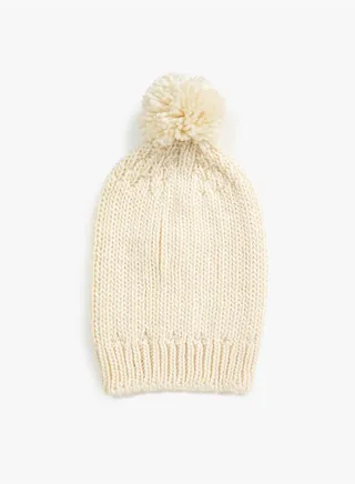 Pompom Detail Beanie