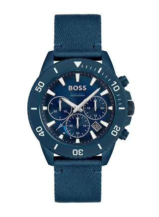 Men's Chronograph Round Nylon Wrist Watch 1513919 - 45 mm 