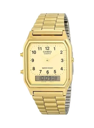Men's Stainless Steel Analog & Digital Watch AQ-230GA-9B - 39 mm - Gold 