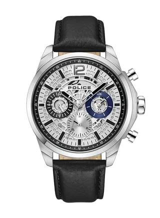 men Analog Round Shape Stainless Steel Wrist Watch JF00043 - 44 Mm 