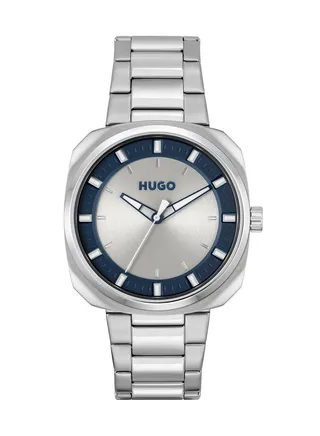 Men's Analog Octagon Shape Stainless Steel Wrist Watch 1530309 - 42 Mm 