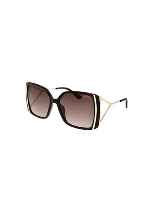 Full Rim Square Frame Sunglasses GU7751 52F - Lens Size: 58mm - Dark Havana 