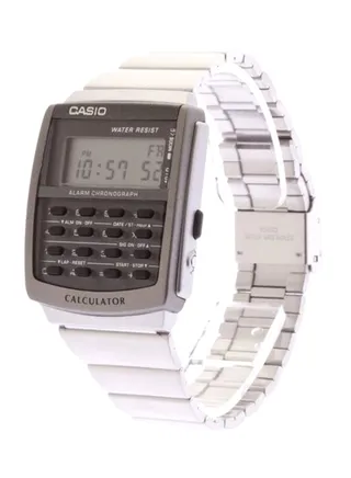 Men's Water Resistant Stainless Steel Digital Watch CA-506--1DF - 45 mm - Silver 