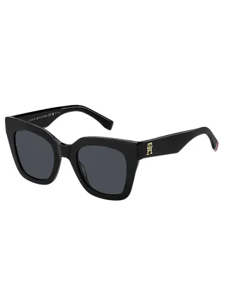 Women's UV Protection Square Sunglasses - Th 2051/S Black Millimeter - Lens Size: 50 Mm 