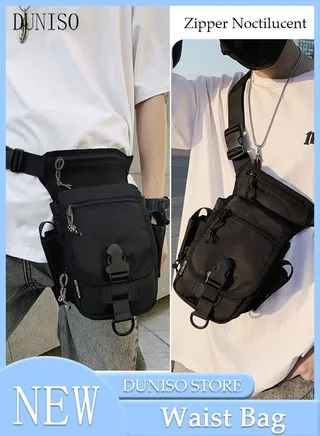 Multifunctional Drop Leg Bag For Men and Women Panel Utility Waist Bag Shoulder Bag Crossbody Bag For Cycling Hiking Travelling Pouch Pack Waist Bag For Outdoor Sports 