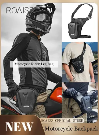 Unisex Multifunctional Cycling Waist Bag Leg Bag with External Hardshell Waterproof and Durable Compartments for Scientific Storage Reflective Design for Nighttime Visibility Ideal for Outdoor Sports 