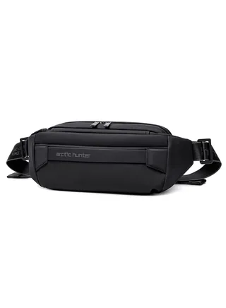 Lightweight Waist Money Bag for Men and Women Crossbody Shoulder Bag Belt Bag for Travel Walking Running Hiking Cycling Black YB00043 