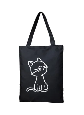Canvas Tote Bag Black 