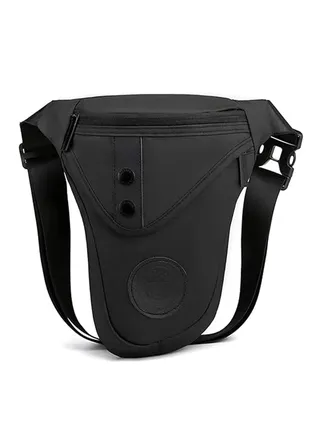 Leg Bag for Men Packs, Women Men’s Outdoor Thigh Bags Motorcycle Ride Sling Bag for Camping Hiking Cycling Riding, Multifunctional Outdoor Cycling Gaiter Waist Bag, Black, 1 Pcs 