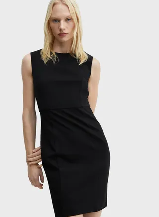Crew Neck Knitted Dress 