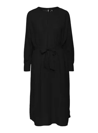 Belted Tiered Dress 