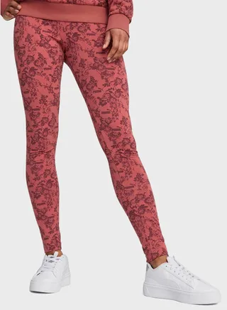 Flower Nostalgia All Over Printed Leggings