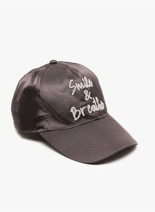 Letter Embellished Hat