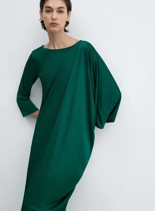 Satin Knitted Dress 
