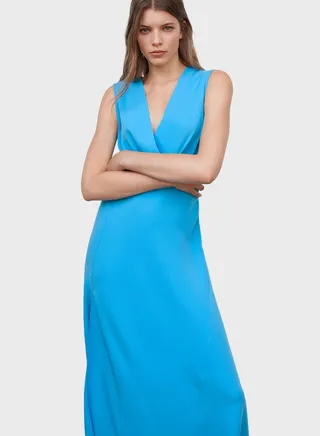 Surplice Neck Dress 