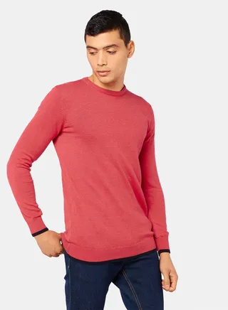 Contrast Stripe Pullover 