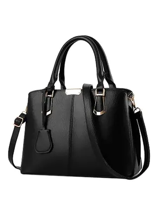 Leather Handbag Black 