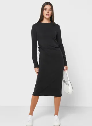 Side Tie Detail Dress 