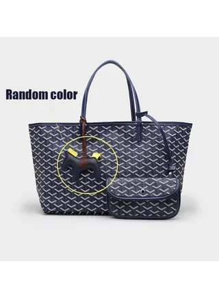 Printed Shopper Tote Blue Pendants Random 