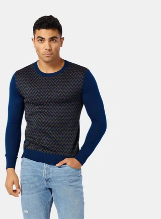 Chevron Long Sleeve Pullover 