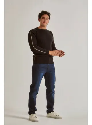 Casual Crew Neck Slim Fit Pullover 