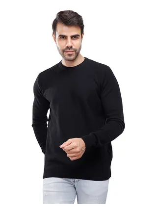 Coup Regular Fit Basic Pullover For Men Color Black 