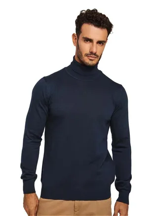 Fancy Basic High Neck Pullover 