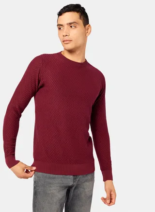 Textured Crew Pullover 