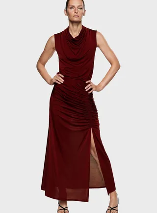 Draped Pencil Skirt 