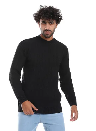 Wool Mens Pullover With Multi Design 