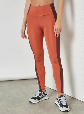 Colorblock Leggings Cinammon 