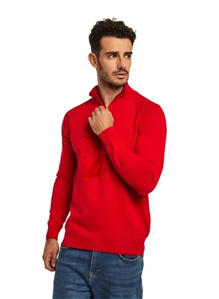 Fancy Mock Neck Pullover 