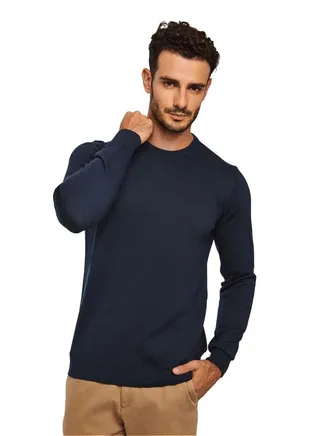 Fancy Basic Crew Neck Pullover 