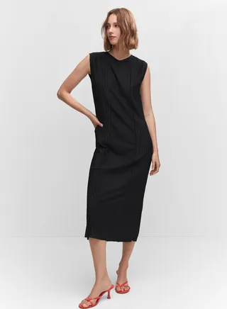 Pleated Detail Dress 